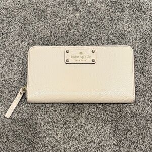 Kate Spade Ivory Zip-Around Wallet